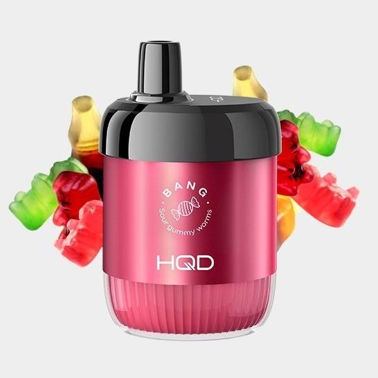 Producto - (POD DESCARTABLE) HQD BANG 5000 - 20MG - SOUR GUMMY WORMS