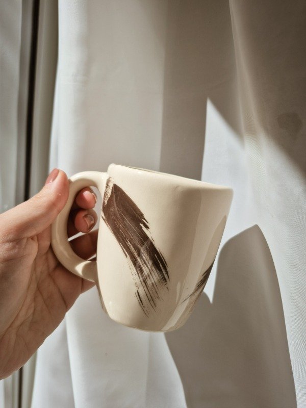 Producto - Taza bombe con pinceladas