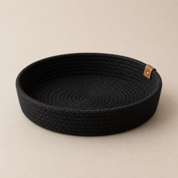 Producto - CENTRO DE MESA ALTO HILO DE ALGODON NEGRO - 0