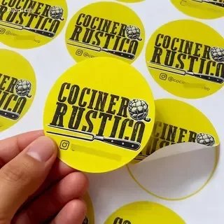 Producto - Stickers Vinilo Base Blanca x100u