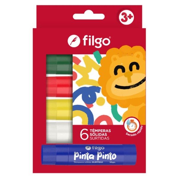 Producto - TEMPERA FILGO SOLIDA PINTO ESTUCHE X6