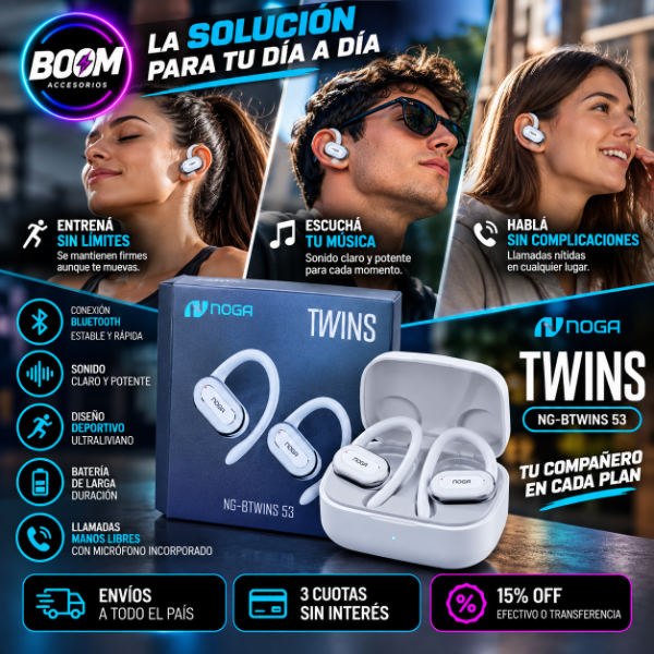 Producto - Auriculares Bluetooth Inalambricos In Ear Deportivo Btwins53 Blanco - 0