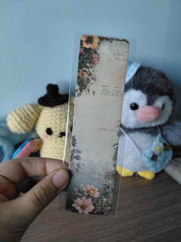Producto - Señalador literario - Vintage con flores #010
