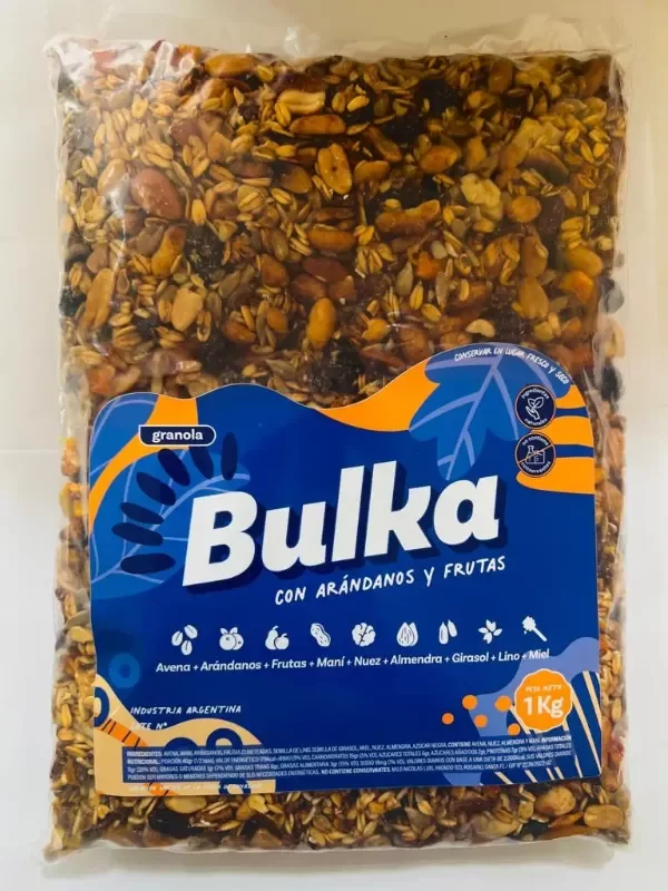 Producto - Granola con arandanos y durazno BULKA