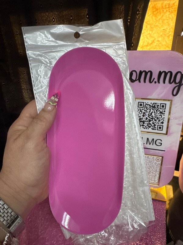 Producto - Bandeja ovalada rosa