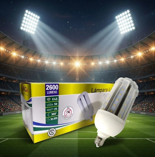 Producto - Lámpara Corn Led E40 25 Watts Luz Calida 2600lm