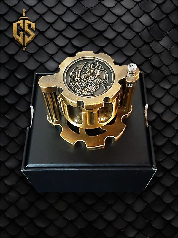 Producto - Set de Dados de Revolver Dorado