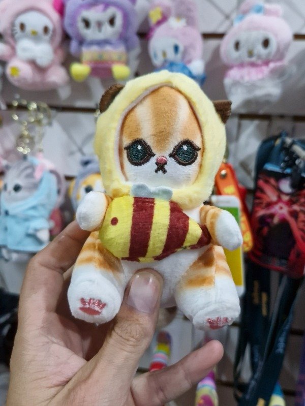 Producto - MOFUSAND - LLAVERO PELUCHE GATITO PEZ BICOLOR