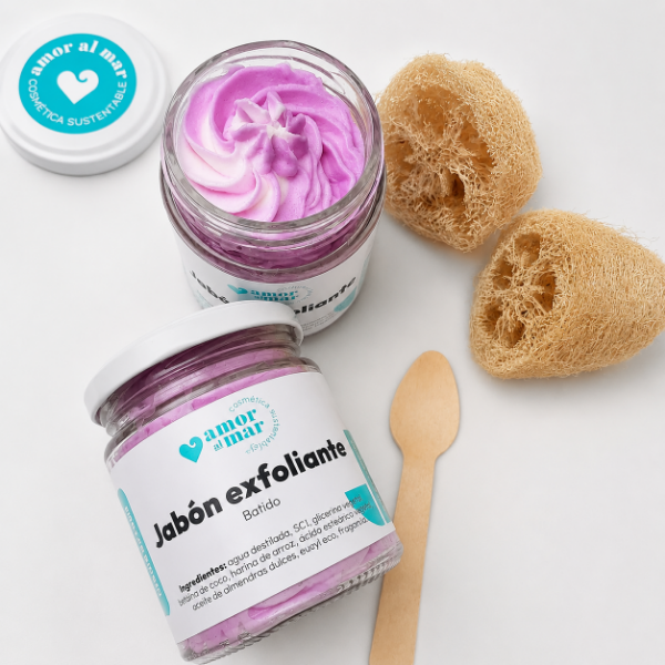 Producto - Jabón batido exfoliante crema de casis