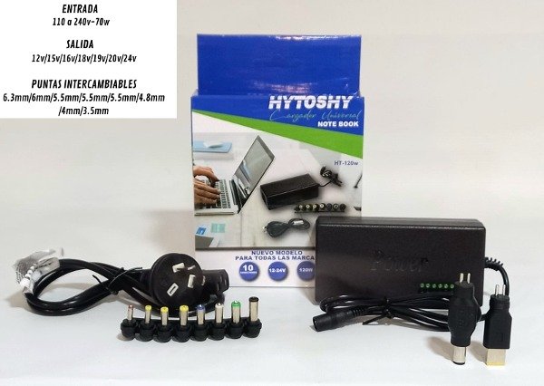 Producto - CARGADOR UNIVERSAL P/NTBOOK