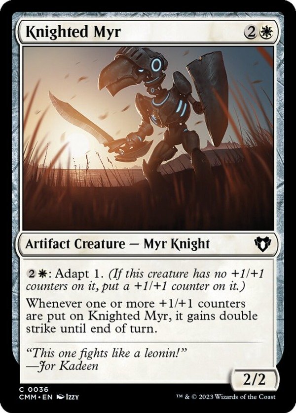 Producto - Knighted Myr #36  Commander Masters