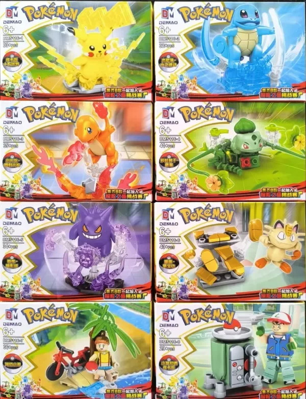 Producto - Figuras Para Armar Bloques Pokémon Pack X 8