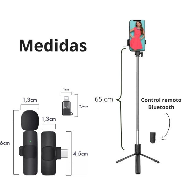 Producto - Kit Palo Celeste + Micrófono K9 - 5