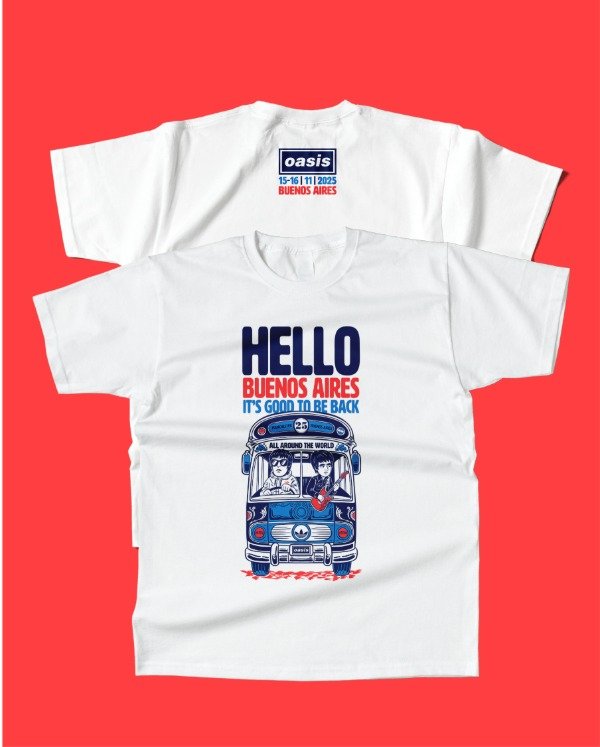 Producto - Remera Oasis "Hello Bondi"