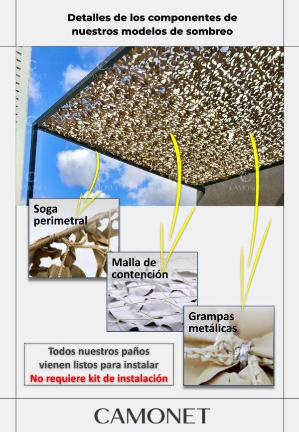 Producto - Red de sombreo tupido - Premium 75 - 3x4 - 4