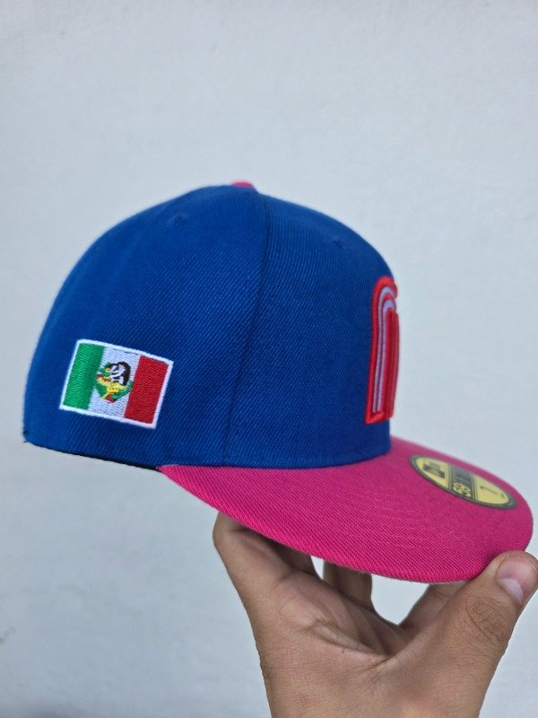 Mexico world baseball pink visor skyblue new era — imagen 3