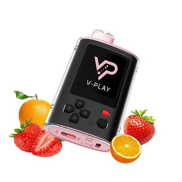 Producto - (POD DESCARTABLE) V-PLAY 20K RETRO GAMES - STRAWBERRY FUN-TA