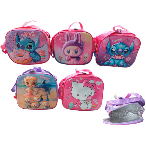 Producto - LONCHERA PERSONAJES DE NENA EN 3D SURT
