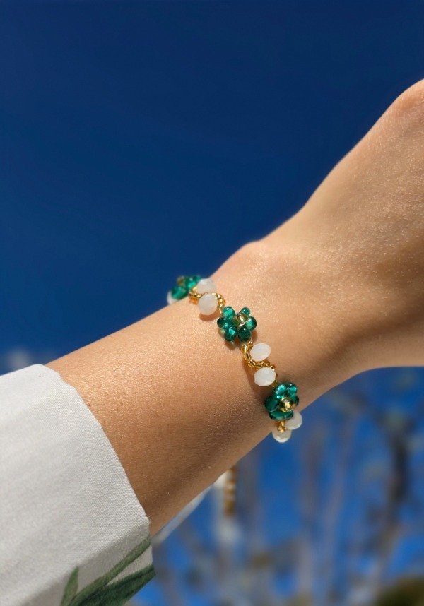 Producto - Pulsera de Flores Edén Garden - Verde