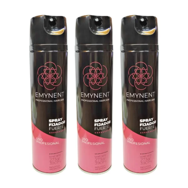 Producto - Spray fijador capilar FUERTE X390ml - Emynent