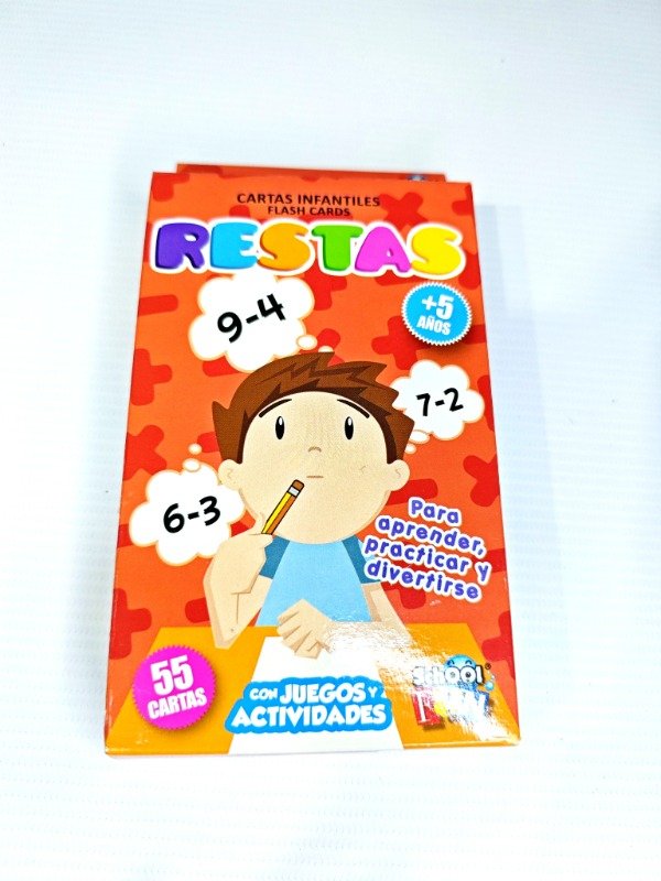 Producto - RESTAS - NAIPES DIDÁCTICOS