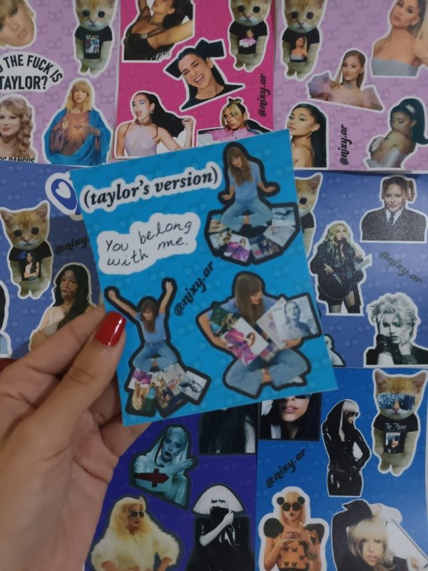 Producto - Plancha de stickers Taylor Swift 3