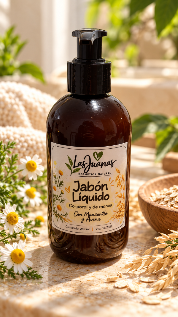 Producto - Jabón Líquido Natural de Avena y Manzanilla - 0