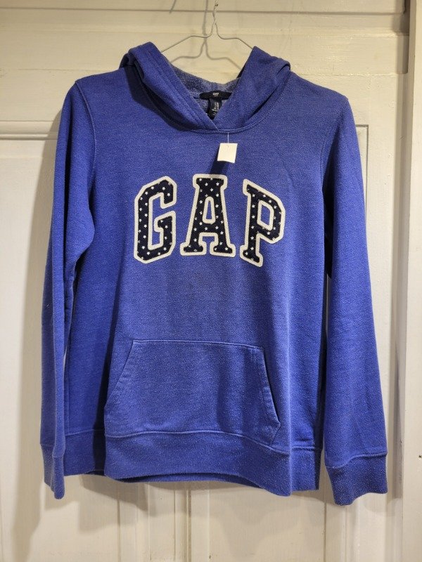 Producto - Buzo GAP azul logo bordado estrellas-Talle XS- PRECIO: 60X
