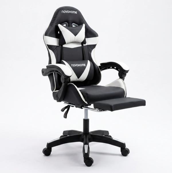 Producto - Silla gamer -apoyabrazos acolchonados -5 ruedas -respaldo alto - NH-GC1003