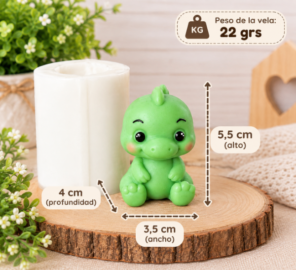 Producto - Molde silicona dino bebé Rex - 1