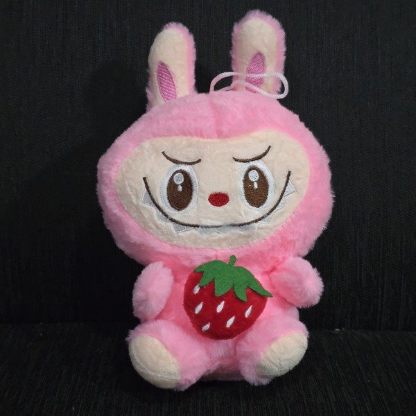 Producto - Peluche: Labubu con fruta [27 cm] (Rosa)