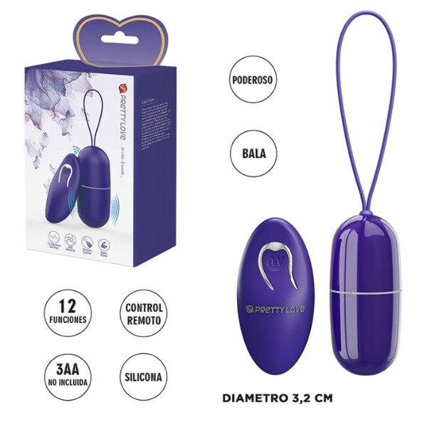 Producto - Bala vibradora Inalámbrica con control remoto - 12 funciones de vibración