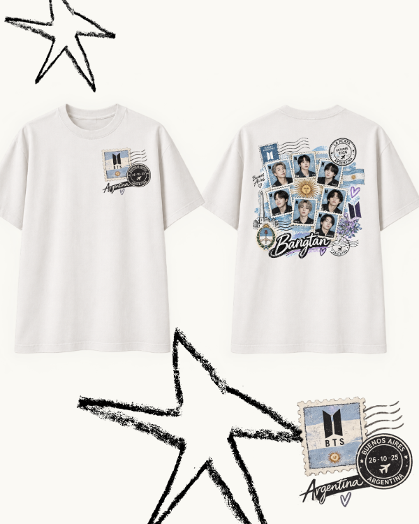 Producto - Remera BTS OVERSIZE ARGENTINA - 0