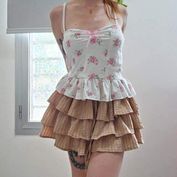 Producto - Top corset con voladitos