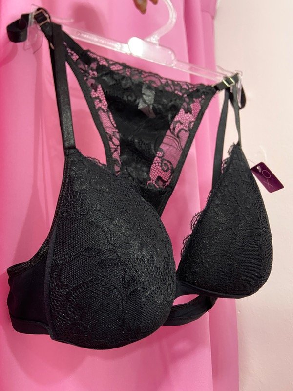 Producto - CONJUNTO NEGRO SOFT CON ENCAJE - TALLE 100