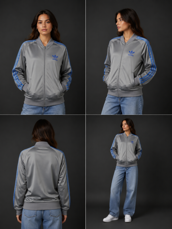 Producto - Campera Adidas SST Gris Perla con Francia