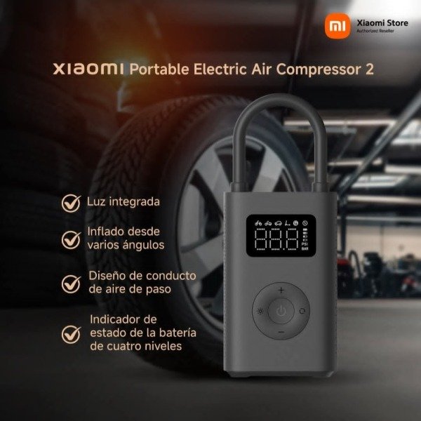 Producto - INFLADOR PORTÁTIL XIAOMI COMPRESSOR 2