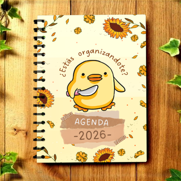 Producto - Agenda Perpetua 2026 Ilustrada 'Pollito Kill'