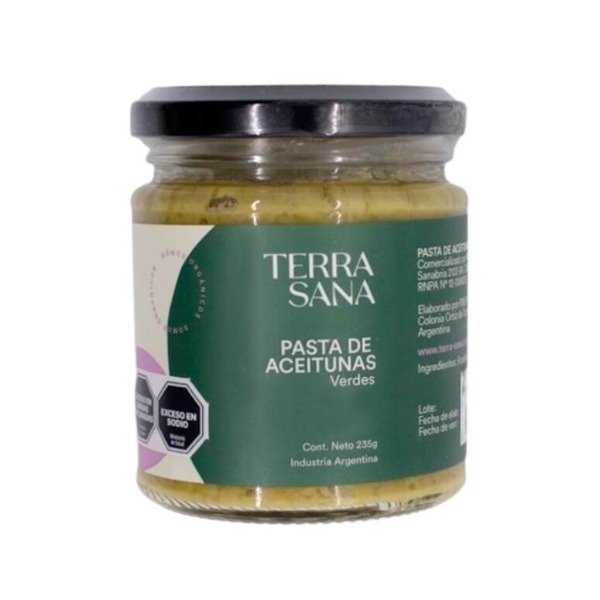 Producto - Pasta de Aceitunas Verdes x 235g TERRASANA