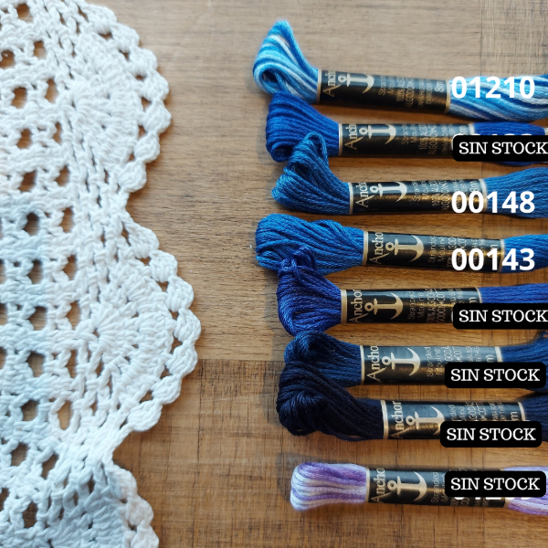 Producto - Hilo mouline azules 1