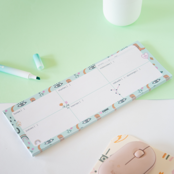 Producto - PLANNER SEMANAL DE ESCRITORIO