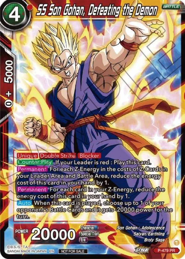 Producto - P-479 - SS Son Gohan, Defeating the Demon - PR