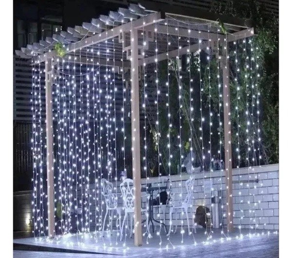 Producto - LLUVIA LED 3MT X 2MT BLANCO FRIO "NAVIDAD"