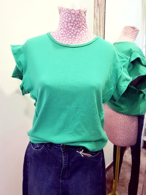 Producto - Remera verde ZARA