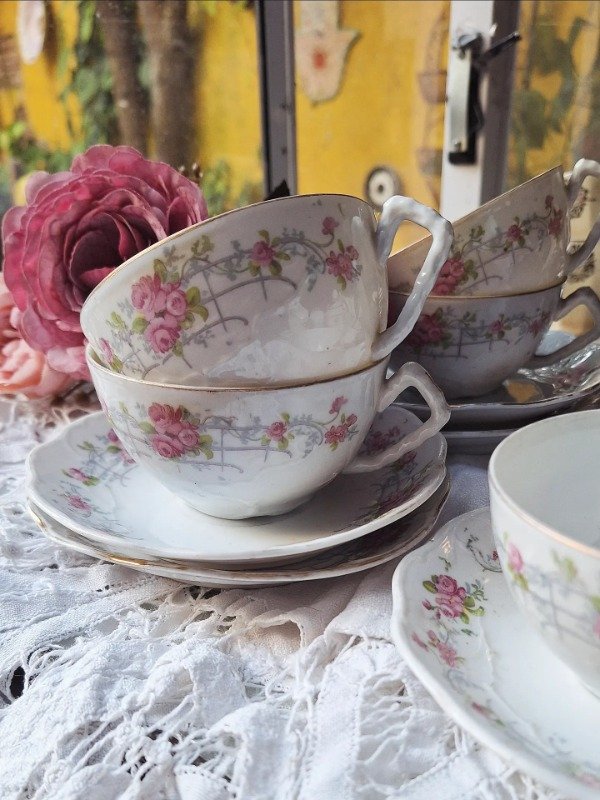 Producto - Dúos de té porcelana shabby - 2