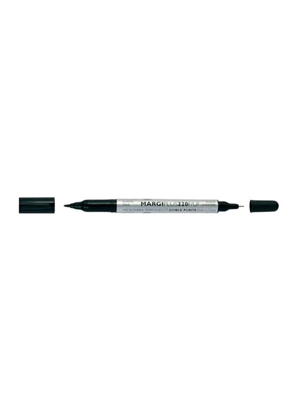 Producto - Marcador Microfibra Permanente Doble Punta Simball Margi