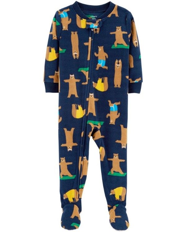 Producto - Enterito Micropolar Niño Azul Osos