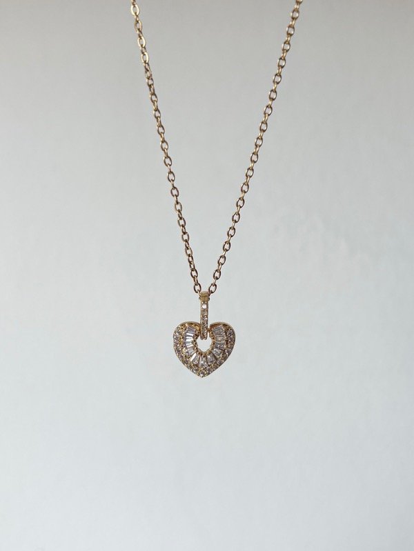 Producto - Collar corazón con brillos