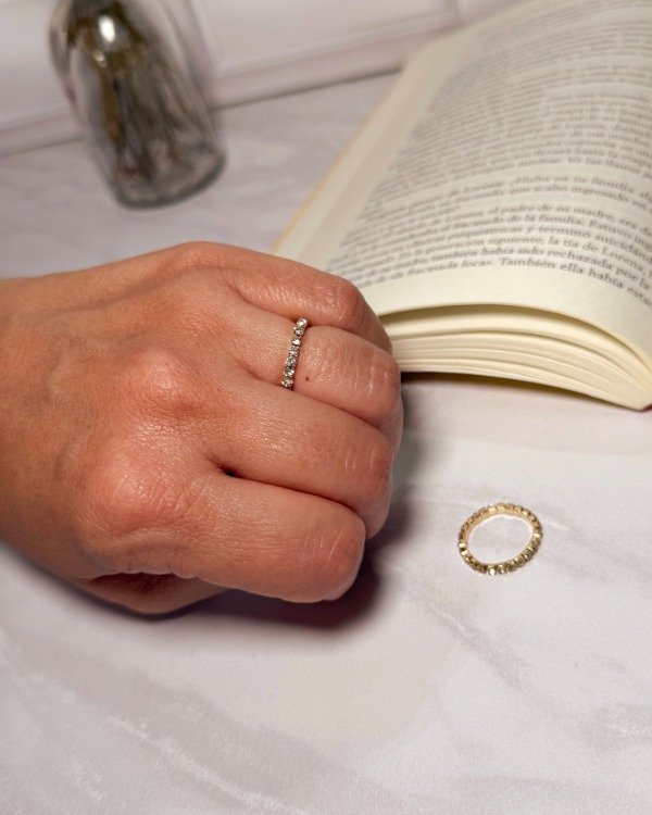 Producto - Anillo elástico strass mixto