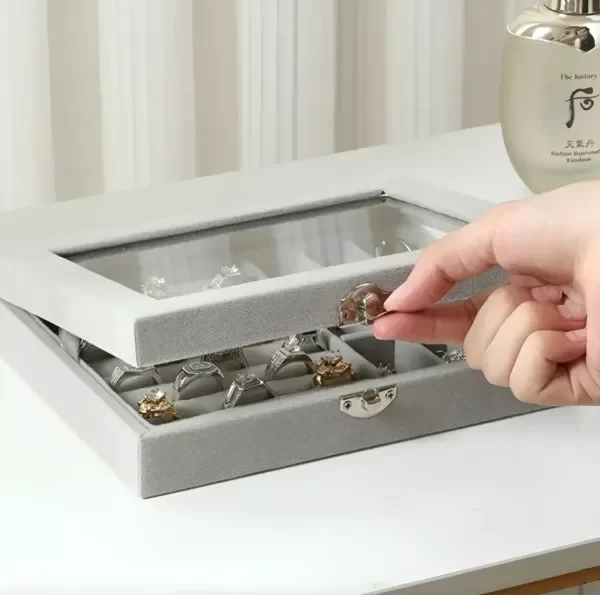 Producto - Joyero Para Anillos Aros Elegante 20x15x5cm Organizador - 6